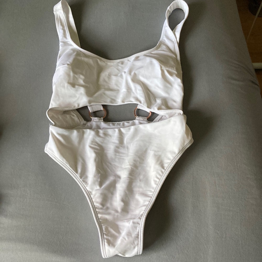Cute white bathing suit